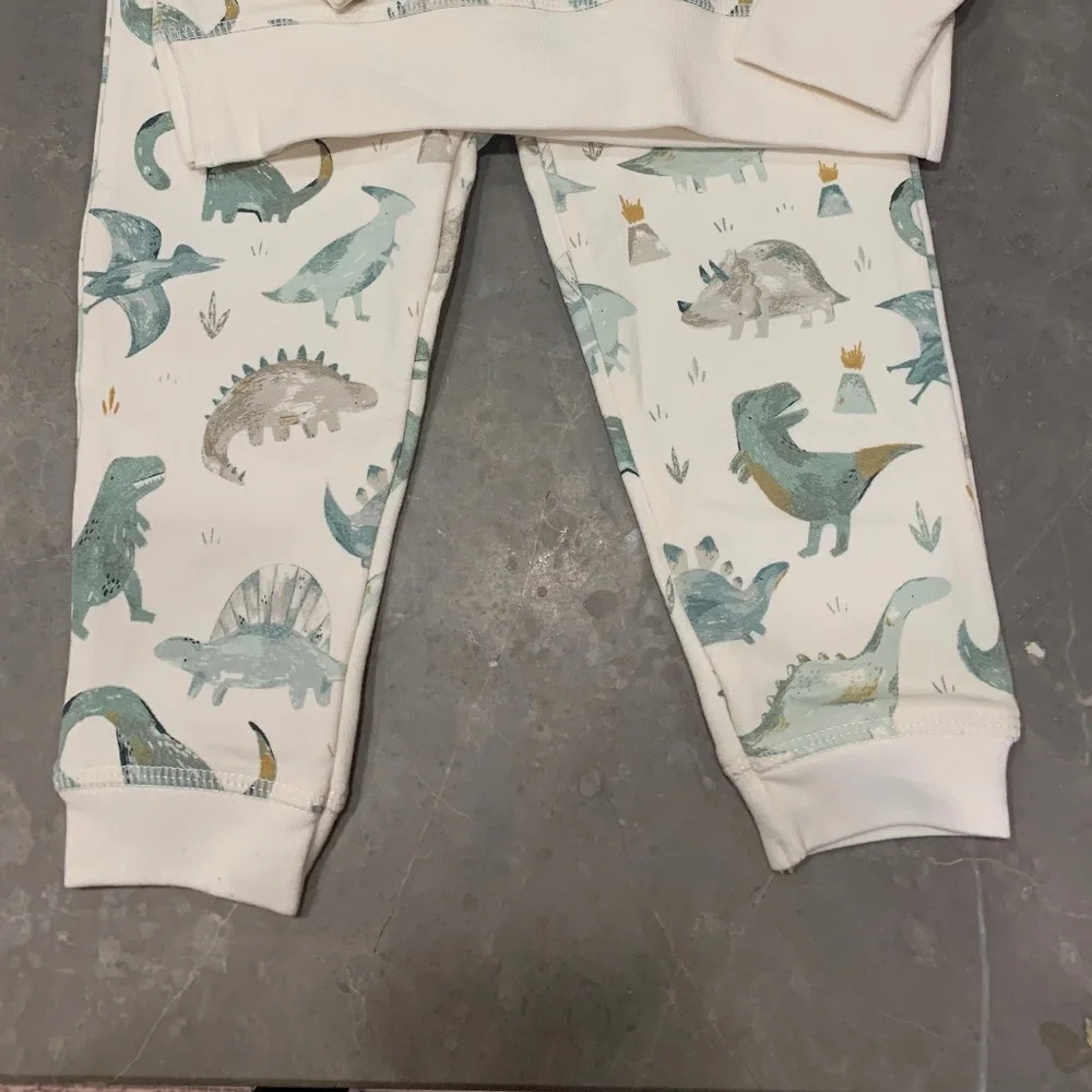 Angel Dear Dino Set, French Terry, Size 18 - 24 months, NEW with tags - Picture 8 of 8